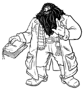 coloriage hagrid et l album photos